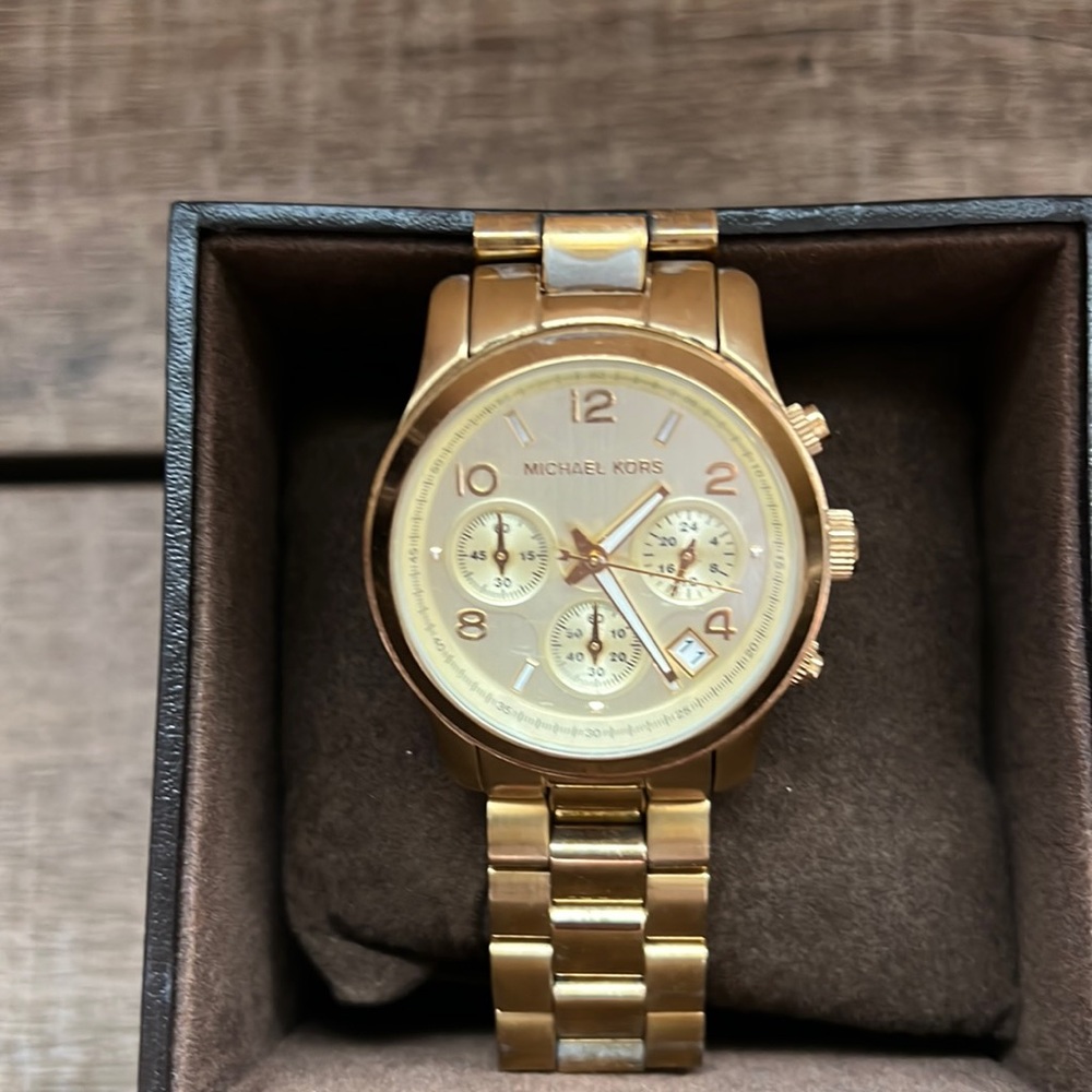Michael Kors women gold watch